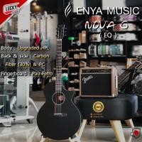 ราคา โค้ดส่วนลด กีต้าร์โปร่ง กีต้าร์โปร่งไฟฟ้า Enya NOVA G สีดำ กีต้าร์ ขนาด 41 นิ้ว วัสดุคาร์บอนไฟเบอร์ ทัชชิ่งจับง่าย เสียงดี พร้อมกระเป๋า (20883992132)