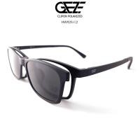 ราคา กรอบแว่นตา GEZE 1ClipOn รุ่น HW928 C2 เต็มกรอบสีดำด้าน ฟรีคลิปออนกันแดดสีดำ Polarized เปลี่ยนเป็นแว่นตากันแดด ป้องกันแสงแดด รังสี UVA UVB UV400 (106014448)