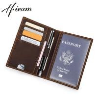 ราคา Hiram กระเป๋าสตางค์หนังสือเดินทางแบบหนังแท้สำหรับผู้ชายกระเป๋าใส่ปากกาซองใส่หนังสือเดินทางผู้หญิงคุณภาพสูงที่ใส่การ์ดสล็อตหนังสือเดินทางแบบบาง (20811154162)