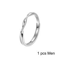 ราคา Moubi คริสตัลเพชรแบบเรียบง่ายสไตล์เกาหลีแหวนคู่รักหรูหราแหวนเงินไทเทเนียมเครื่องประดับแฟชั่นสำหรับผู้หญิงผู้ชายแหวนหมั้นงานแต่งงานแหวนคู่รักปรับขนาดได้ (19900788012)