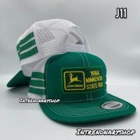 ราคา b หมวก หมวกตาข่าย หมวกวินเทจ โลโก้ กวาง JOHN DEERE Vintage Snapback HIPHOP หมวกแฟชั่น หมวกเต็มใบ op1 (20298774011)