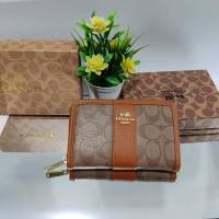 ราคา NEW กระเป๋าสตางค์ใบกลางแบบซิปรอบขนาด 6 นิ้วใบกลางสำหรับผู้หญิง (19603285030)