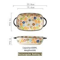 ราคา OMK ชุดเซรามิคตุรกี Loyang Persegi Panjang กระทะอบทรงกลมพร้อมถาดและกระทะอบแบบสองหู (20978304699)
