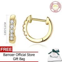 ราคา BAMOER ต่างหูห่วงกลมเงินแท้925สำหรับผู้หญิงต่างหูเงินแท้เครื่องประดับเงินแท้ SCE498 (13495433377)