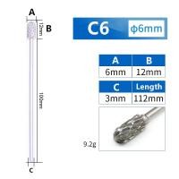 ราคา KONLU ชุดดอกเจียรเพชรตะไบแข็งคาร์ไบด์ทังสเตน 10 ชิ้น ดอกคาร์ไบด์ ดอกกัด ดอกเจียรเหล็ก แกน3มิล ดอก6มิล Carbide rotary file 10 kinds of tungsten steel carbide drill bit (20515874595)