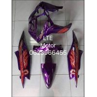 ราคา ชุดสี เฟรม yamaha mio ตาเดียว ยามาฮ่า มีโอ ตาเดียว MIO MX115 รุ่นตาโต ปี 2006 2007 ครบชุด 5 ชิ้น สีม่วงมังกร (7527672957)