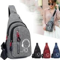 ราคา กระเป๋าคาดอกพรีเมี่ยม สีเทา 183 miss bag fashion กระเป๋าสะพายข้างผู้ชาย กระเป๋าคาดอก กระเป๋าสะพายข้างวิ้งวิ้ง กระเป๋าสะพายข้าง (1126438952)
