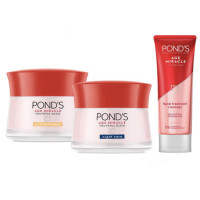 ราคา PONDS Age Miracle Youthful Glow Day Cream 50g Night Cream 50g Foam 100g พอนด์ส เอจ มิราเคิล เดย์ ครีม ไนท์ ครีม โฟมล้างหน้า (338249940)