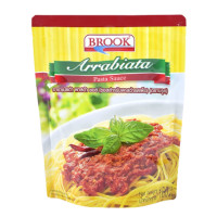 ราคา บรูค อาราเบียต้า พาสต้า ซอส ซอสพาสต้ารสเผ็ด 160 กรัม Arrabiata Pasta Sauce 160g Brook brand (20569474048)