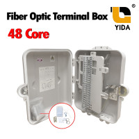 ราคา ตู้เเยกสายไฟเบอร์ออฟติก กล่องพักสาย Fiber Optic Box 48 Core กล่องสำหรับพักจุดเชื่อมต่อสายไฟเบอร์ออฟติก 48 Core พร้อมตัวต่อ SC APC SC UPC เเละ สาย Pigtail (20861782885)