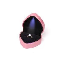 ราคา EWELLBE งานแต่งงานรูปหัวใจพร้อมแหวนไฟ LEDกล่องใส่แหวนกล่องใส่เครื่องประดับกล่องโชว์เครื่องประดับ (11368151959)