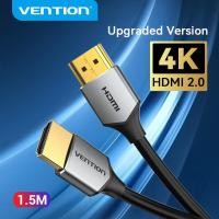 ราคา Vention สาย hdmi 2 0 ต่อทีวีสาย HDMI Cable สายhdtv Slim HDMI to HDMI 2 0 HDR 4K 60Hz for Splitter Extender 1080P Cable for PS4 HDTV Projector สายhdmi (11819298728)
