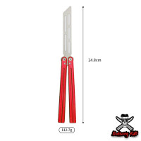 ราคา Balisong มีดบาลิซอง มีดผีเสื้ิอ มีดควง มีดซ้อม ไม่มีคม มีดแรงโน้มถ่วง สำหรับซ้อมควง Aluminum V1 ใบเงิน (21032214002)