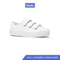 ราคา KEDS รองเท้าผ้าใบหนัง แบบสวม รุ่น TRIPLE KICK V LEATHER สีขาว WH61117 (19870927335)