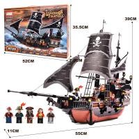 ราคา Black Pearl Building Blocks Pirates Of The Caribbean Ship Model Sailing Boy Assembled Toy Children S Gift (15831531795)