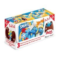 ราคา ไข่เซอร์ไพรส์ เดอะสเมิฟส์ มิลค์ช็อกโกแลต Zaini The Smurfs Milk Chocolate Surprise eggs 3x20g (20749988221)