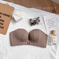 ราคา เสื้อชั้นในเกาะอกแฟชั่นสตรี บราไร้โครงตะขอหน้า มีฟองทรงรูปมือดันทรงในตัว เกาะอกไร้สาย กันลื่นใส่สบาย รุ่น NY190 2 (20423057239)