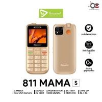 ราคา โทรศัพท์ปุ่มกด Beyond 811 MAMA S 3G 4G แบตเตอรี่ 1800 mAh ปุ่มตัวเลขใหญ่ รองรับสังคมผู้สูงวัย ประกันศูนย์ไทย 1 ปี (16816412289)