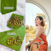 ราคา เซ็ตต่างหูแฟชั่นGC ลายงู สุดฮิต สายฝอ สุดๆ มาพร้อมอปก ครบเซ็ต (15812369826)