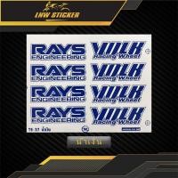 ราคา สติ๊กเกอร์ล้อ TE37 ครบชุดติด4ล้อ สติ๊กเกอร์ล้อแม็ก เกรดพรีเมี่ยม เคลือบUVแท้ (20553998541)