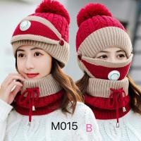 ราคา Manggongtong2 M 015 Set 3 ชิ้น หมวกผ้าไหมพรม ปลอกคอ เเมส หมวกผ้าไหมพรม หมวกถัก หมวกกันหนาว หมวกผ้าไหมพรมเกาหลี (16431013327)