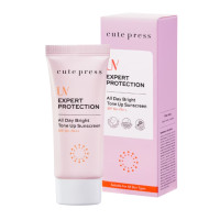 ราคา Cute Press UV Expert Protection กันแดด ยูวี เอ็กซ์เพิร์ท โพรเทคชั่น ออล เดย์ ไบรท์ โทน อัพ ซันสกรีน SPF50 30g (14343277305)