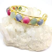ราคา กำไลอินเดีย ข้อมือทองเหลือง ข้อมือหยก นิหร่า ทับทิม (390827908)