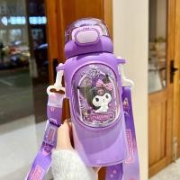 ราคา พร้อมส่ง กระติกน้ำเก็บอุณหภูมิ Sanrio 460ml มีสายสะพาย มีหลอด ซานริโอ้ สแตนเลส316 ขวดน้ำน่ารัก Kuromi เก็บร้อน เย็น Vacuum Tumbler (20853584420)