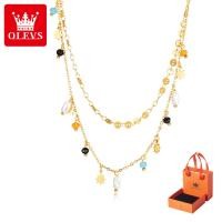 ราคา สร้อยคอไข่มุกคุณภาพสูงสำหรับผู้หญิงสร้อยโซ่แฟชั่นสำหรับผู้หญิง OLEVS สำหรับเครื่องประดับตกแต่ง (20090662612)