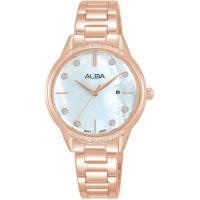 ราคา นาฬิกาข้อมือผู้หญิง ALBA Fashion รุ่น AH7AQ7X สีเงิน AH7AQ2X1 สีเงิน ทอง AH7AP4X1 สีโรสโกลด์ขนาดตัวเรือน 31 มม หน้าปัดสีขาว Quartz 3 เข็ม ตัวเรือน สาย Stainless steel (19910731091)