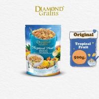 ราคา Diamond Grains กราโนล่า สูตร Original Granola ขนาด 500 กรัม รส Tropical Fruit ผลไม้อบแห้ง (21230694177)