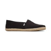 ราคา TOMS รองเท้าลำลองผู้ชาย สลิปออน รุ่น Alpargata Rope Black Recycled Cotton Slubby Woven CB รองเท้าลิขสิทธิ์แท้ (17280306263)