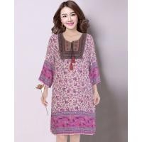 ราคา มินิเดรสสาวอวบสไตล์โบฮีเมียน (4704442286)