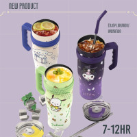 ราคา แก้วเก็บความร้อน Sanrio ขนาด 1200 มล พร้อมฟาง ถ้วยน้ำแข็งสแตนเลส แก้วเก็บความเย็นMy Melody Cinnamoroll Kuromi 304 (20833868745)