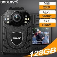 ราคา BOBLOV KJ21 Body Mini Action Police Camera กล้องติดหน้าอกตำรวจ กล้องติดตัวตำรวจ กล้องติดตัว HD 1296P 128GB Night Version 2850MAh Motion Detect DVR Video Recorder Bodycam Motorcycle Dash Cam For Vloggi