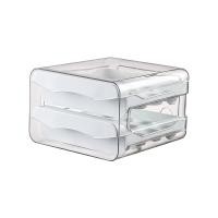 ราคา PQS ลิ้นชักเก็บไข่ไก่ Egg Storage Box กล่องเก็บไข่ ที่ใส่ไข่ ตู้เก็บของลิ้นชักแขวนในตู้เย็น 2ชั้น 32กริด ประหยัดพื้นที่ มี (21198621551)