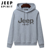 ราคา JEEP SPIRIT New เสื้อกันหนาวมีฮู้ดสีพื้นเสื้อสเวตเชิ้ตลำลองแบบสวมหัวมีฮู้ด (10547943706)