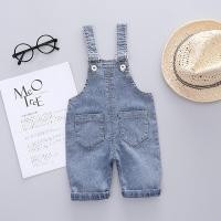 ราคา ชุดเอี๊ยมเด็ก 1 4 ปี เสื้อยืดแขนสั้นเด็กผู้ชาย ผ้าฝ้ายสีเทา cotton100 ชุดเอี๊ยมยีนส์สำหรับเด็ก (21173583753)