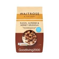 ราคา Free shipping Waitrose Raisin Almond Honey Granola 1 kg เวทโทรส อาหารเช้าซีเรียลอบกรอบผสมลูกเกดอัลมอนด์และน้ำผึ้ง 1 กก (14766899104)