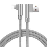 ราคา สาย iPhone ชาร์จเร็ว 2 4A Lightning Quick Charge Cable สายไอโฟน ยาว2M 3M สายชาร์จโทรศัพท์มือถือ แบบหัว90องศารองรับiPhone13pro iPhone12 iPhone11 8 X XS XR A10 (14376252502)
