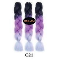 ราคา ไหมถักผมเปีย ไหมไฟเบอร์ 3สี ราคาต่อ1มัด C21 ถึง C26 เก็บเงินปลายทาง COD (1810846072)