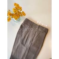 ราคา กางเกงทรงกระบอกเล็ก ทรงบอย เนื้อผ้าชาเนล ตะขอหน้า 8 ส่วน งานป้าย KUKKIK (21169762828)