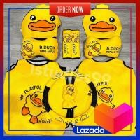 ราคา หุ้มเบาะรถยนต์ ลายเป็ด B DUCK สีเหลือง เบาะนั่งดำ ผ้ากำมะหยี่ปักลาย ใส่ได้ทุกรุ่น (20716711757)