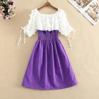 ราคา Kim shop กระโปรงแฟชั่น ชุดเดรสสั้น จั๊มเอว น่ารักมาก (5850420862)