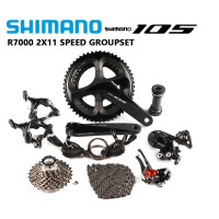 ราคา SHIMANO 105 R7000 RS700 Groupset 2X11ความเร็ว165 170 172 175Mm 50 34T 52 36T 53 39T Crankset RS700 Shifter Kitจักรยานท้องถนนGroupset (4309404301)