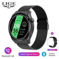 ราคา LIGE 2023นาฬิกาหรูสำหรับผู้ชายนาฬิกาเรียกสมาร์ทวอตช์บลูทูธแบบหน้าจอสัมผัส IP67กันน้ำนาฬิกานักธุรกิจ (18539295187)