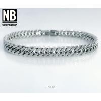 ราคา S201 สร้อยข้อมือสแตนเลสแท้ ตะขอเข้ารูป กว้าว6มิล เลือกความยาวได้ สแตนเลส316L ไม่ลอกไม่ดำ ใส่อาบน้ำได้ ใส่เล่นกีฬา โดนเหงื่อได้ (9482614093)