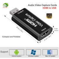 ราคา Video Capture Card การ์ดจับภาพวิดีโอเสียง 4K HDMI เป็น USB 2 0 FR PS4 เกม DVD Game Video Live Hdmi Capture Card USB 2 0 to HDMI (20999618580)