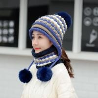ราคา พร้อมส่งจากไทย เซตหมวกกันหนาว หมวกไหมพรม บุขน พร้อมผ้าพันคอบุขน หญิง (18101731298)