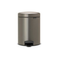 ราคา Brabantia ถังขยะสแตนเลสแบบเท้าเหยียบ 5 ลิตร Pedal Bin New Icon 5L Platinum (20628846069)